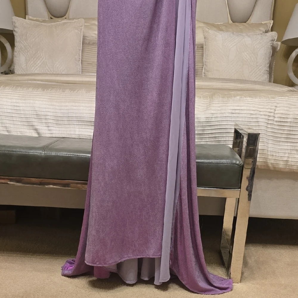 Jovani Luxury Strapless Lilac Gown Size 2 Prom, Wedding, Formal